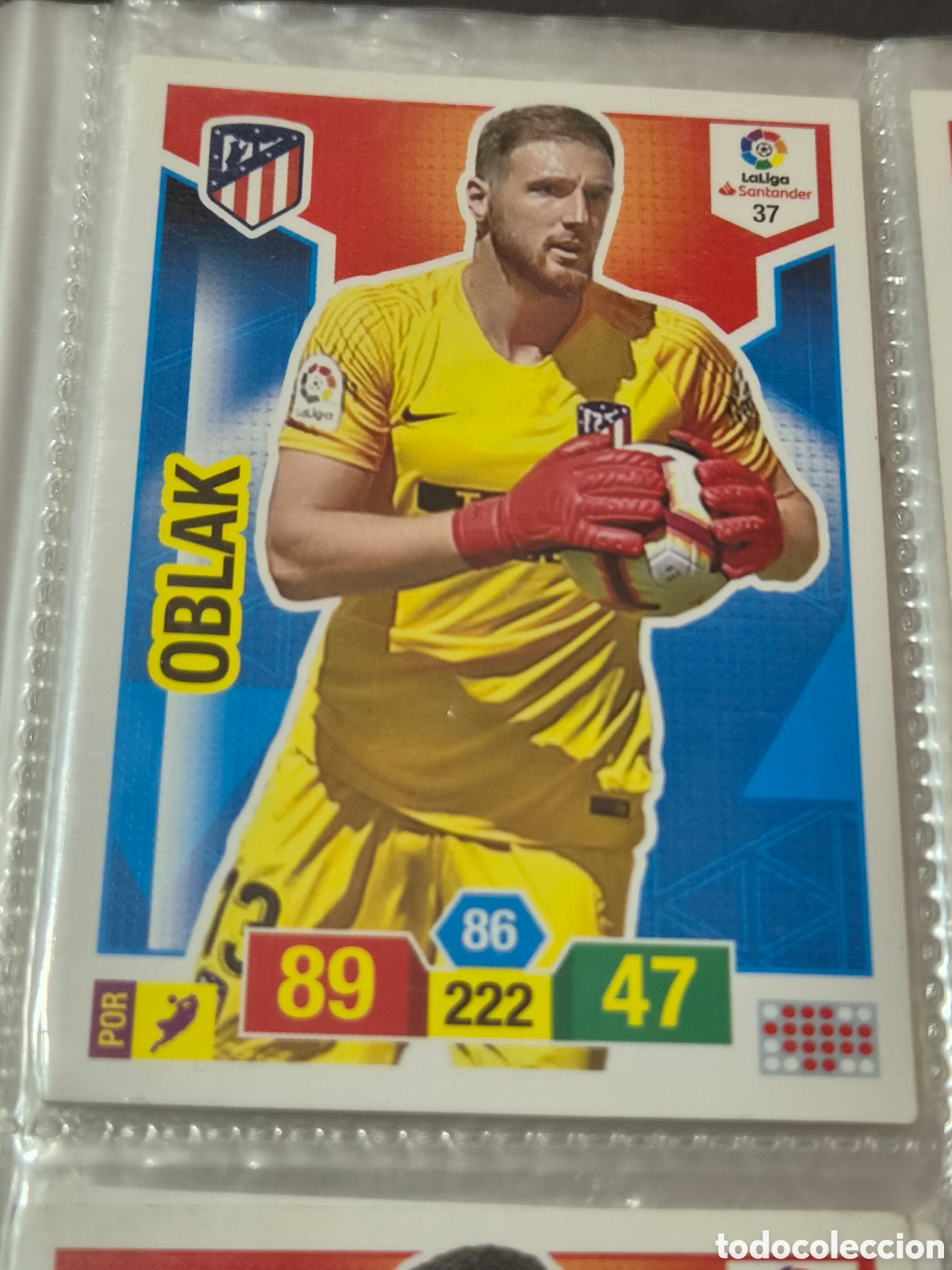 Trading cards: 37 - OBLAK, AT.MADRID ADRENALYN 2018-2019