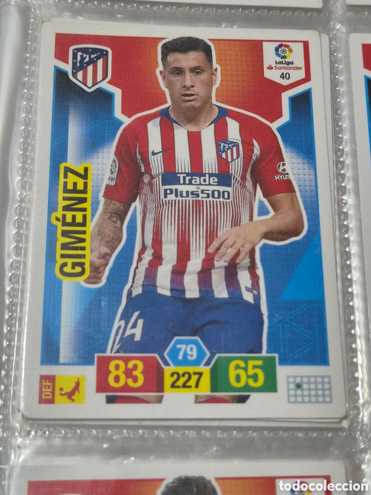 Trading cards: 40 - GIM&Eacute;NEZ, AT.MADRID ADRENALYN 2018-2019