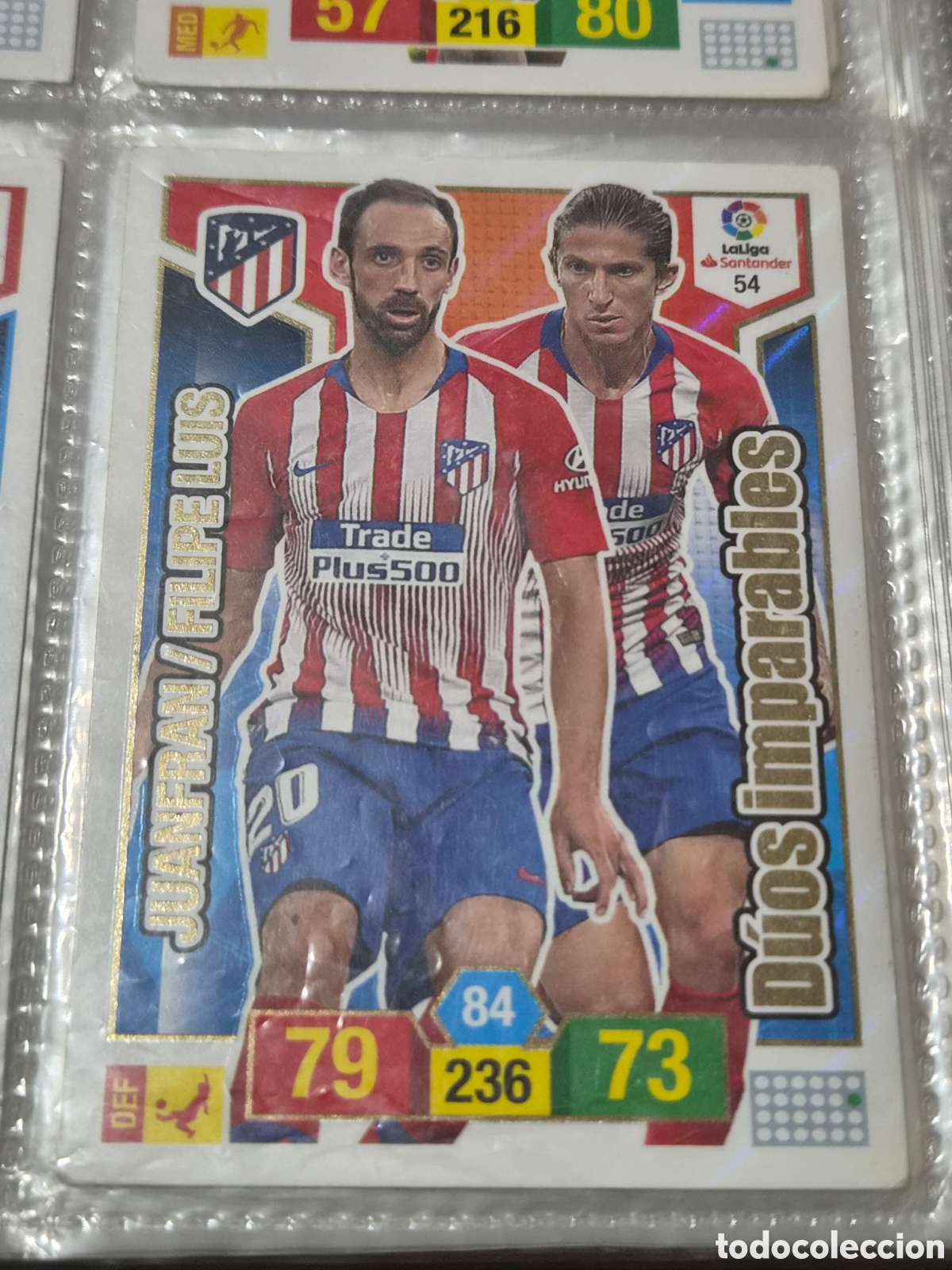 Trading cards: 54 - DUOS IMPARABLES, AT.MADRID ADRENALYN 2018-2019
