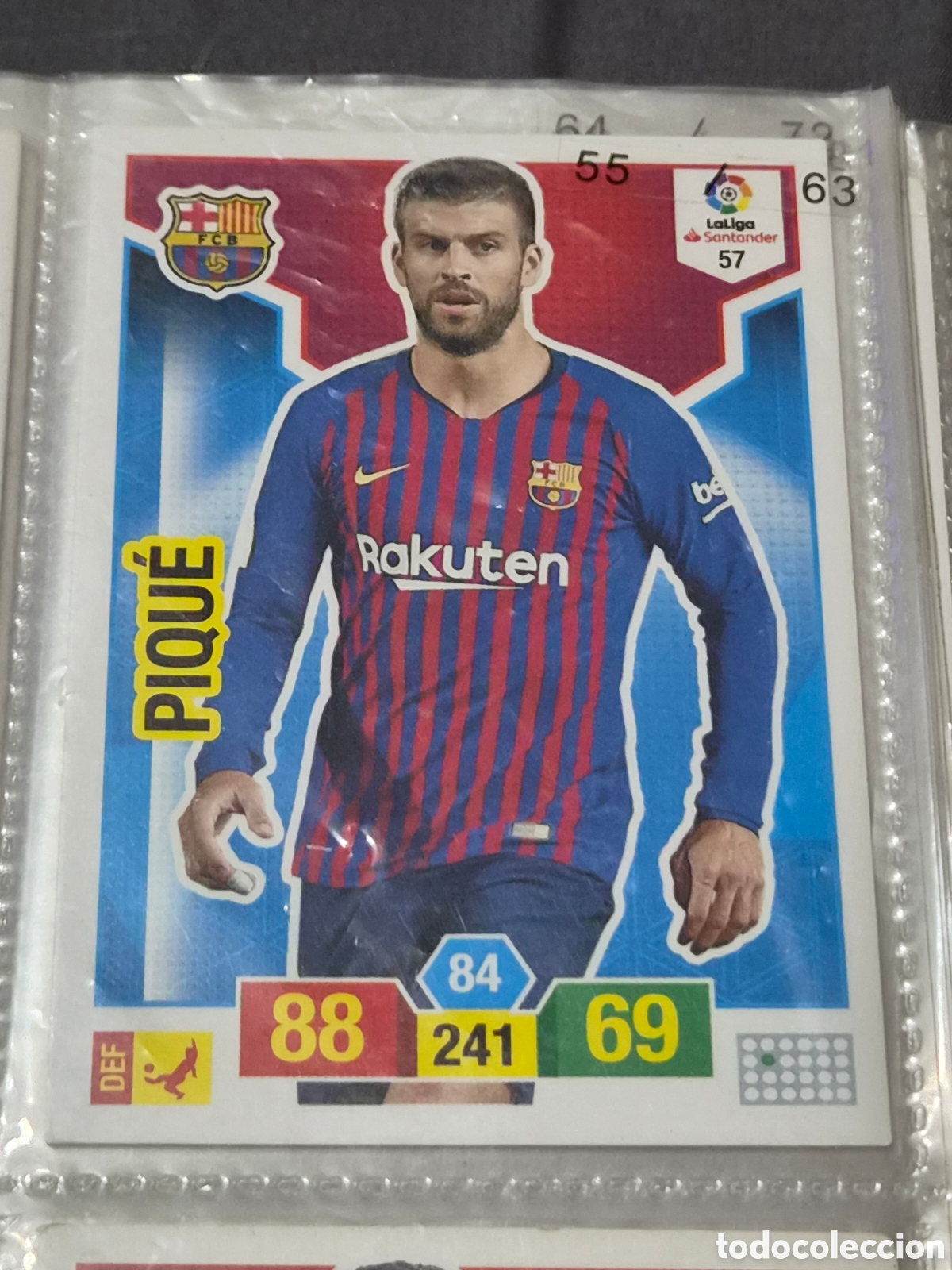 Trading cards: 57 - PIQU&Eacute;, BARCELONA ADRENALYN 2018-2019