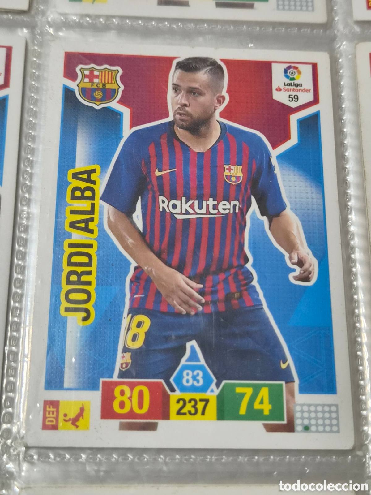 Trading cards: 59 - JORDI ALBA, BARCELONA ADRENALYN 2018-2019