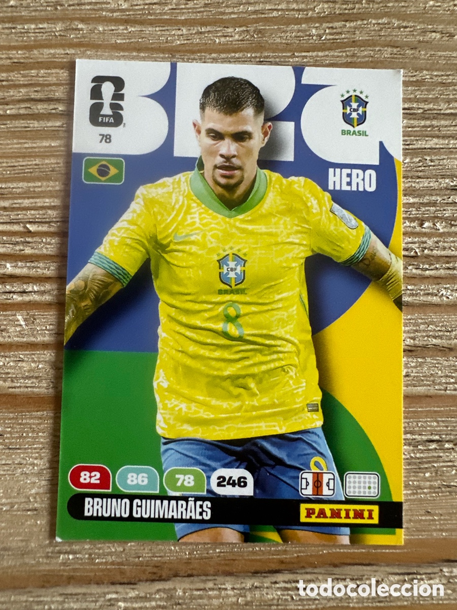 Trading cards: BRUNO GUIMARAES BRASIL 78 ADRENALYN XL WORLD CUP 2026 USA CAN MEX MUNDIAL 26 PANINI