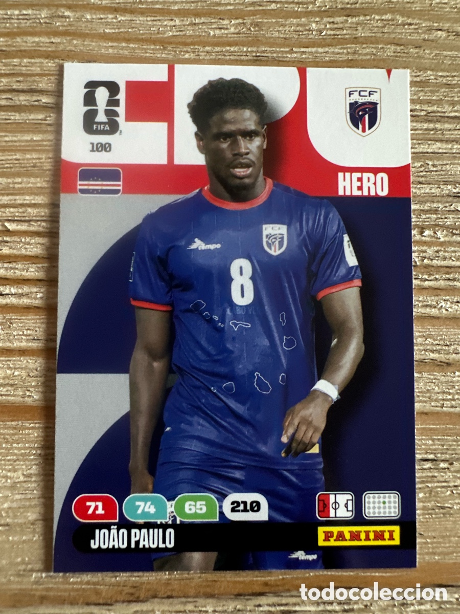 Trading cards: JOAO PAULO CABO VERDE 100 ADRENALYN XL WORLD CUP 2026 USA CAN MEX MUNDIAL 26 PANINI