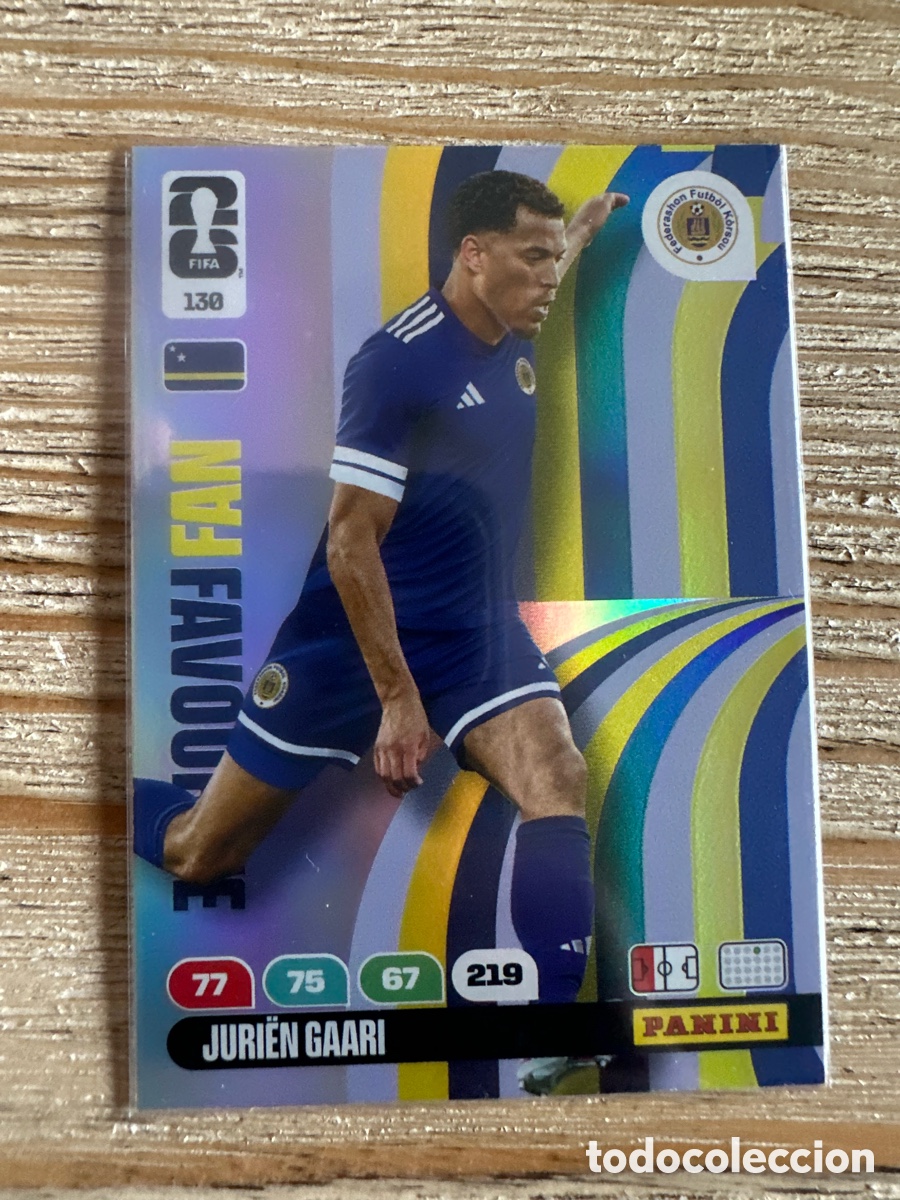 Trading cards: JURIEN GAARI CURA&Ccedil;AO FAN FAVOURITE 130 ADRENALYN XL WORLD CUP 2026 USA CAN MEX MUNDIAL 26 PANINI