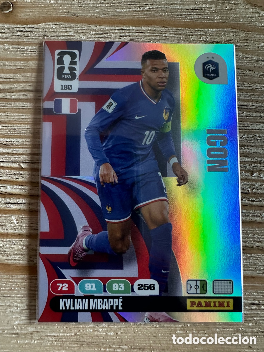 Trading cards: KYLIAN MBAPPE FRANCIA ICON 180 ADRENALYN XL WORLD CUP 2026 USA CAN MEX MUNDIAL 26 PANINI