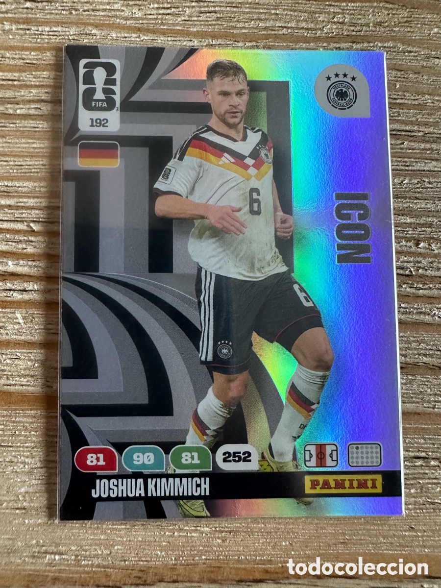 Trading cards: JOSHUA KIMMICH ALEMANIA ICON 192 ADRENALYN XL WORLD CUP 2026 USA CAN MEX MUNDIAL 26 PANINI