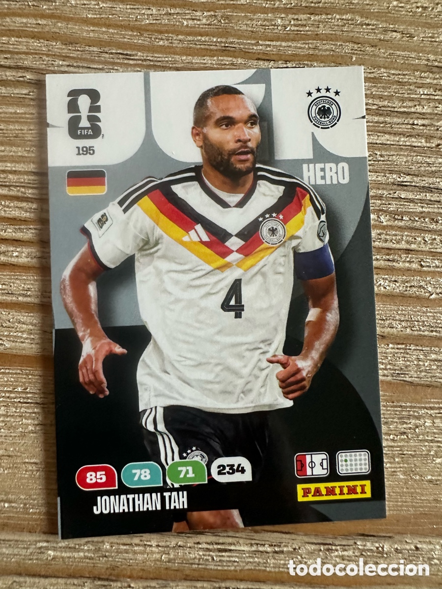 Figurine Collezionabili: JONATHAN TAH ALEMANIA 195 ADRENALYN XL WORLD CUP 2026 USA CAN MEX MUNDIAL 26 PANINI