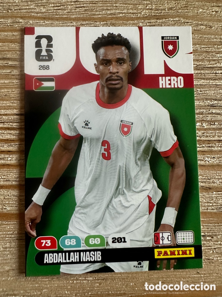 Figurine Collezionabili: ABDALLAH NASIB JORDAN 268 ADRENALYN XL WORLD CUP 2026 USA CAN MEX MUNDIAL 26 PANINI