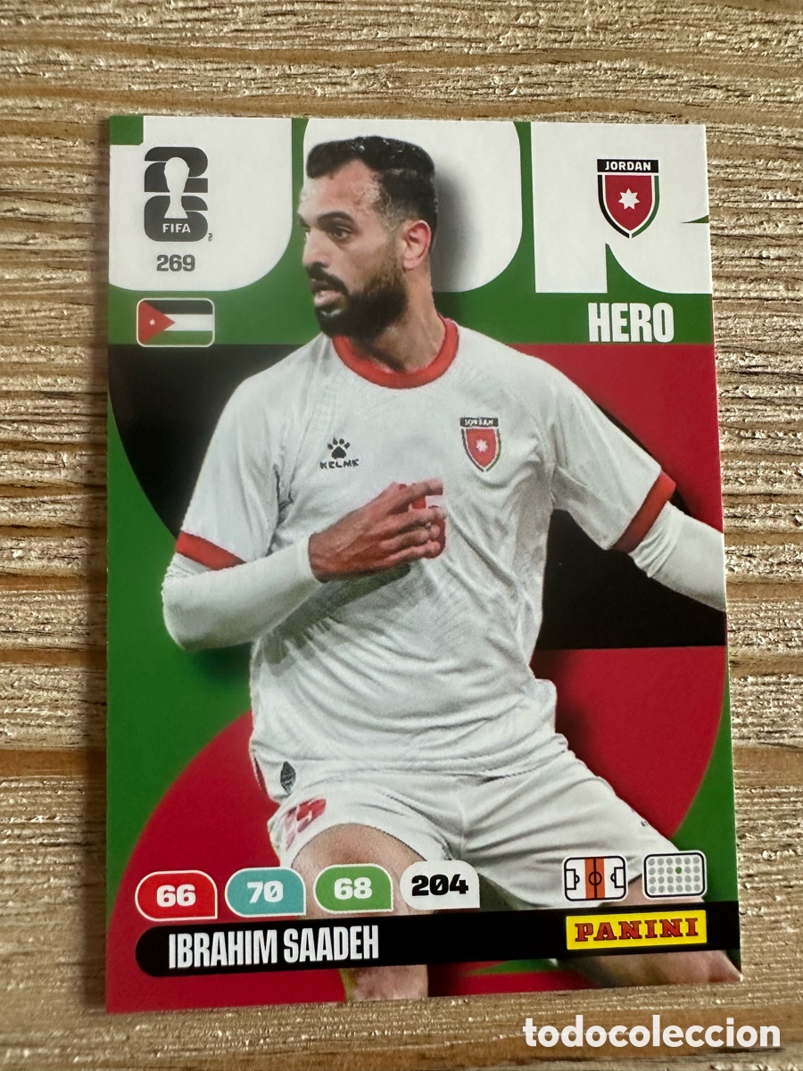 Figurine Collezionabili: IBRAHIM SAADEH JORDAN 269 ADRENALYN XL WORLD CUP 2026 USA CAN MEX MUNDIAL 26 PANINI
