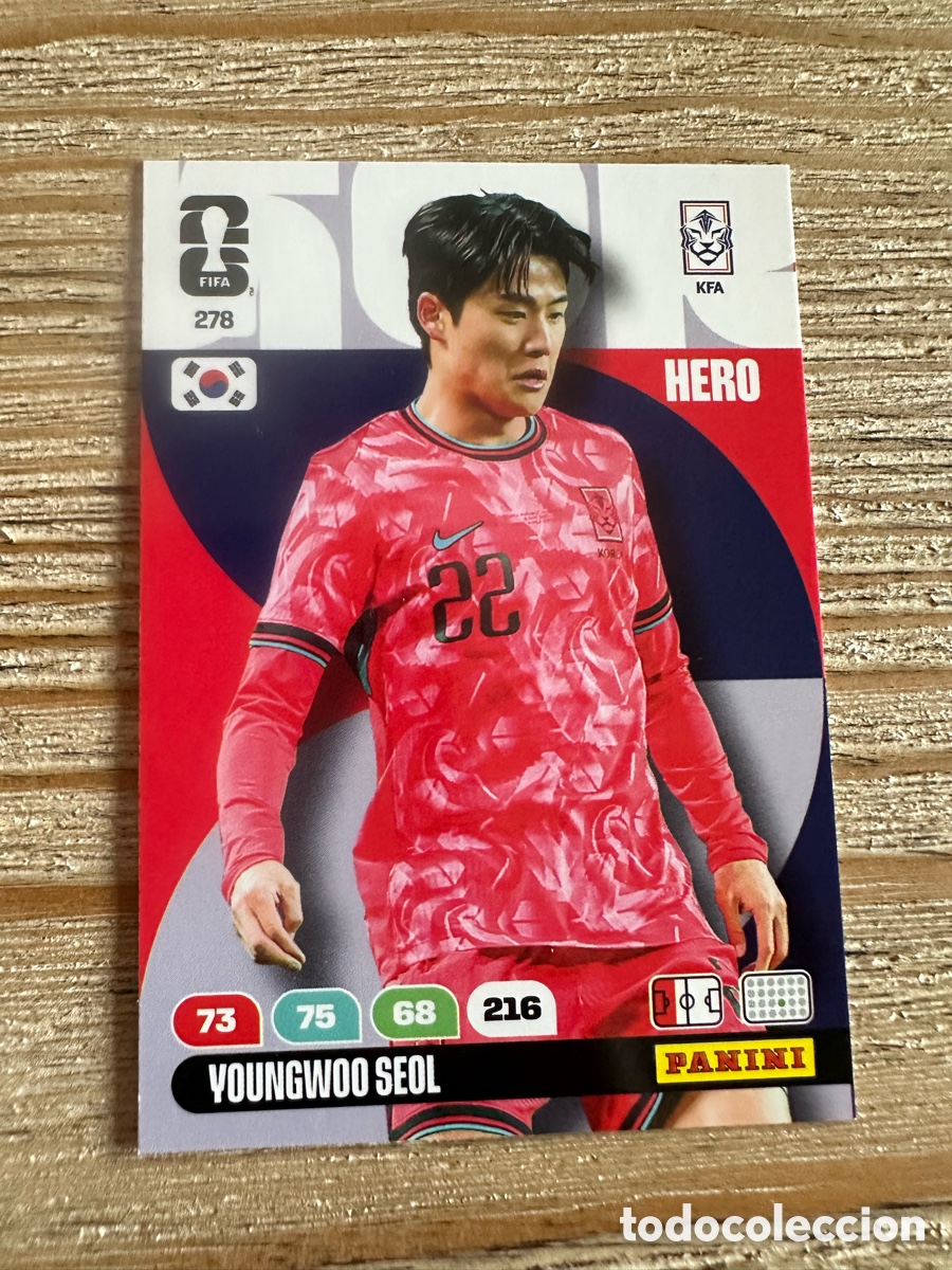 Figurine Collezionabili: YOUNGWOO SEOL KOREA 278 ADRENALYN XL WORLD CUP 2026 USA CAN MEX MUNDIAL 26 PANINI