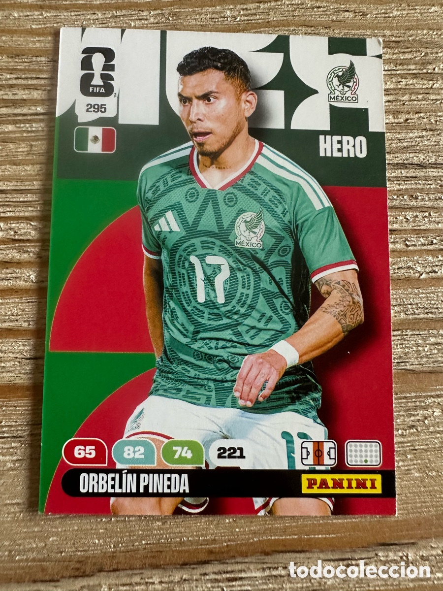 Figurine Collezionabili: ORBELIN PINEDA MEXICO 295 ADRENALYN XL WORLD CUP 2026 USA CAN MEX MUNDIAL 26 PANINI