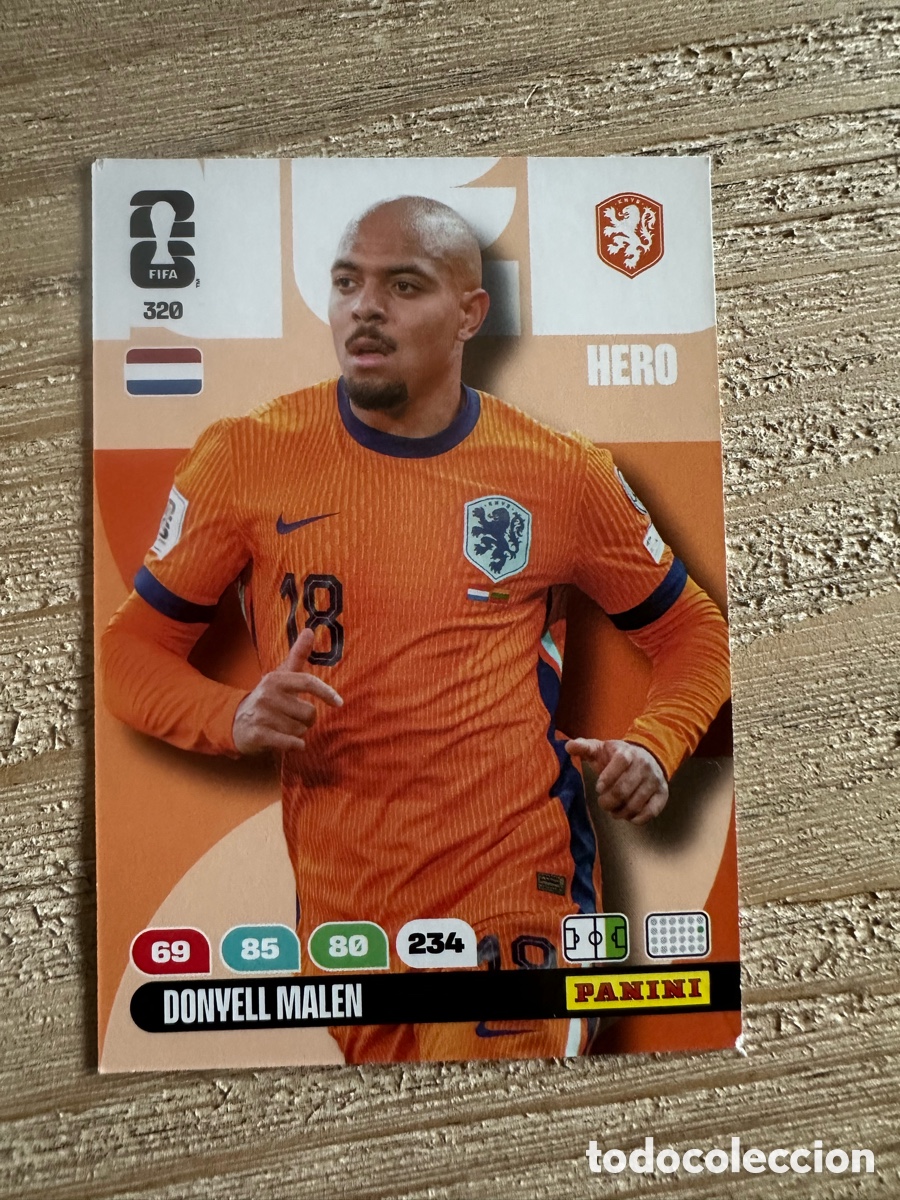 Figurine Collezionabili: DONYELL MALEN PAISES BAJOS 320 ADRENALYN XL WORLD CUP 2026 USA CAN MEX MUNDIAL 26 PANINI