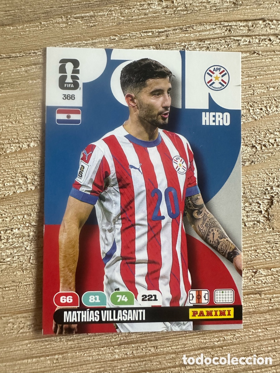 Figurine Collezionabili: MATHIAS VILLASANTI PARAGUAY 366 ADRENALYN XL WORLD CUP 2026 USA CAN MEX MUNDIAL 26 PANINI