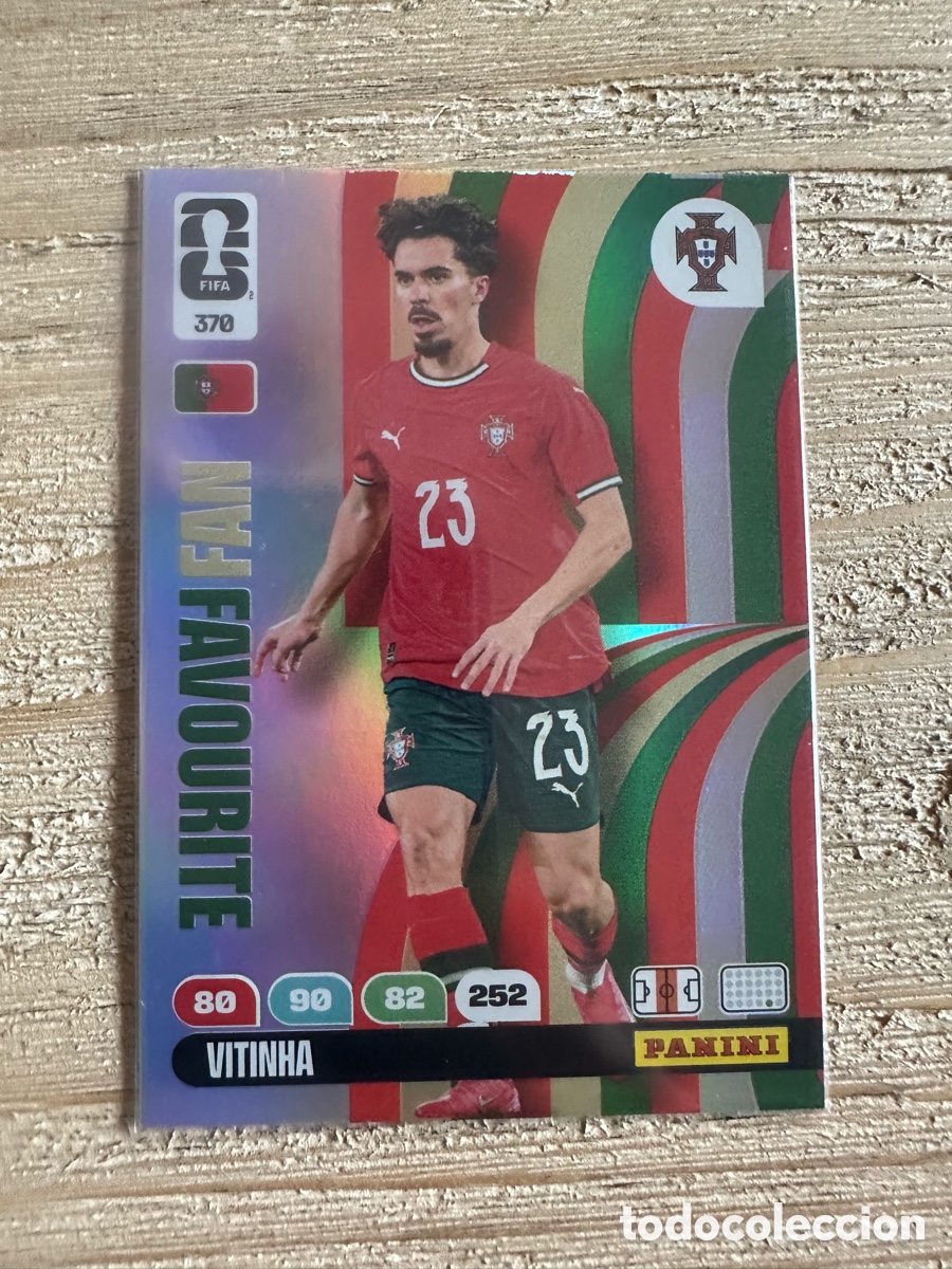 Figurine Collezionabili: VITINHA PORTUGAL FAN FAVOURITE 370 ADRENALYN XL WORLD CUP 2026 USA CAN MEX MUNDIAL 26 PANINI