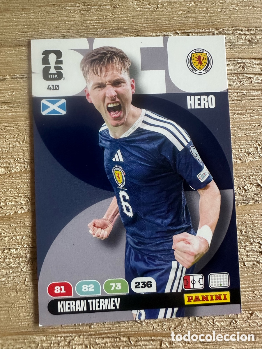 Figurine Collezionabili: KIERAN TIERNEY ESCOCIA 410 ADRENALYN XL WORLD CUP 2026 USA CAN MEX MUNDIAL 26 PANINI