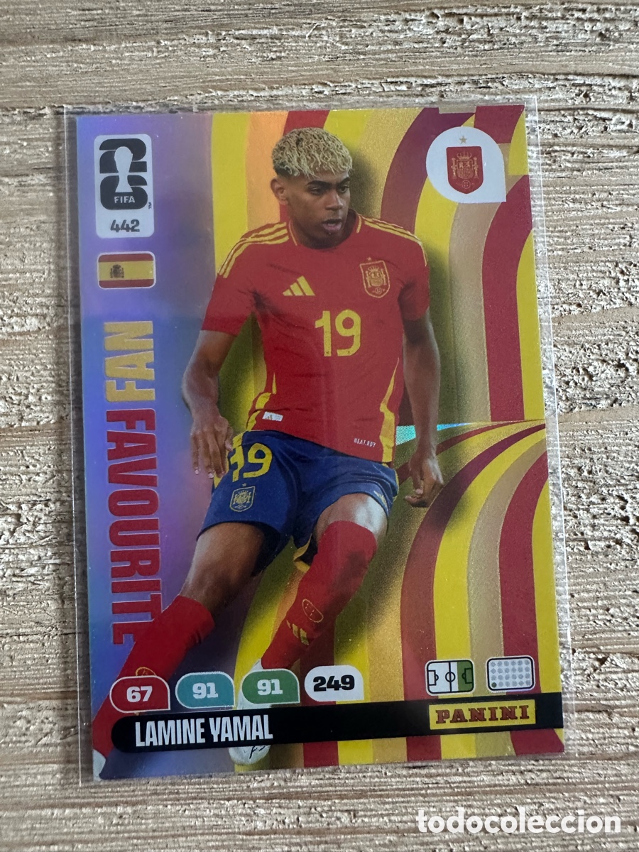 Trading Cards: LAMINE YAMAL ESPA&Ntilde;A FAN FAVOURITE 442 ADRENALYN XL WORLD CUP 2026 USA CAN MEX MUNDIAL 26 PANINI