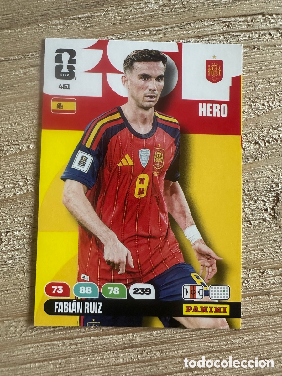 Figurine Collezionabili: FABIAN RUIZ ESPA&Ntilde;A 451 ADRENALYN XL WORLD CUP 2026 USA CAN MEX MUNDIAL 26 PANINI
