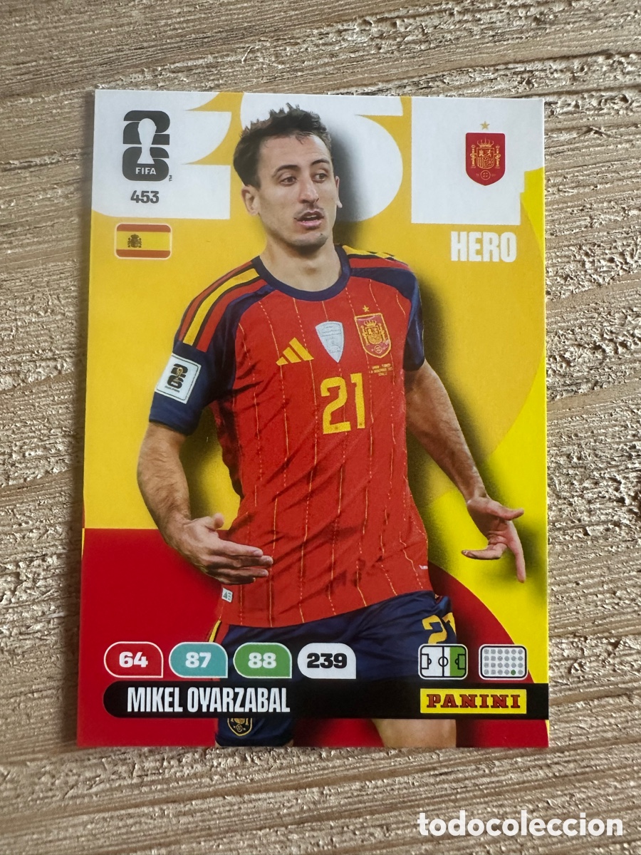 Figurine Collezionabili: MIKEL OYARZABAL ESPA&Ntilde;A 453 ADRENALYN XL WORLD CUP 2026 USA CAN MEX MUNDIAL 26 PANINI