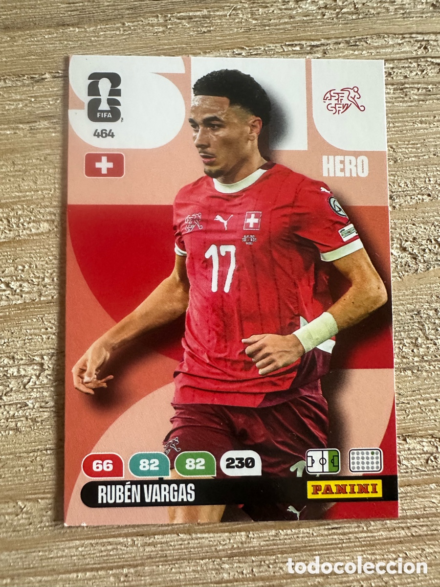 Trading Cards: RUBEN VARGAS SUIZA 464 ADRENALYN XL WORLD CUP 2026 USA CAN MEX MUNDIAL 26 PANINI