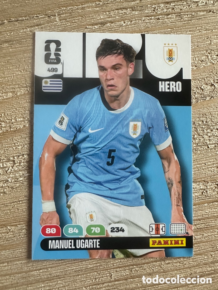 Trading cards: MANUEL UGARTE URUGUAY 499 ADRENALYN WORLD CUP 2026 USA CAN MEX MUNDIAL 26 PANINI