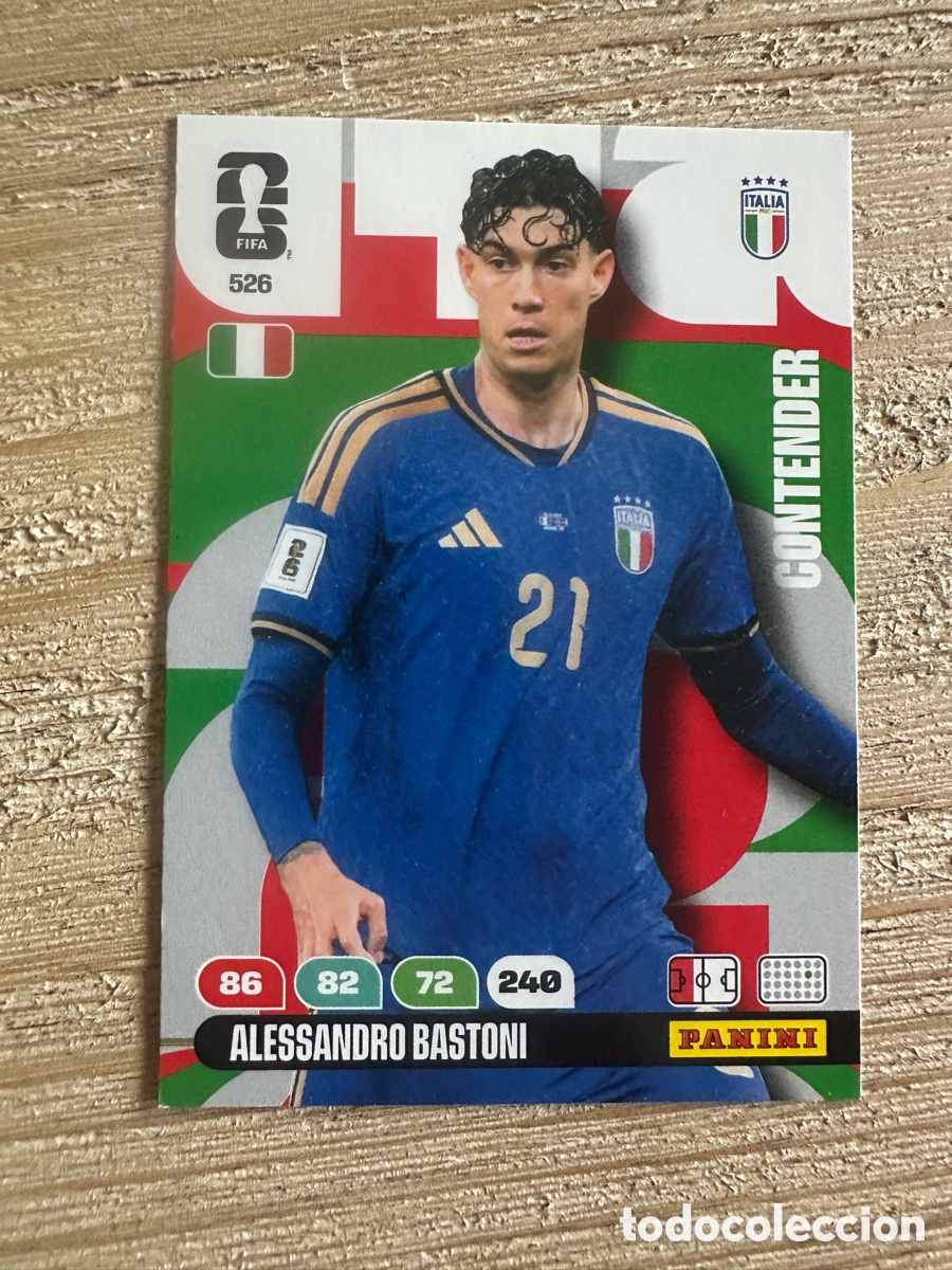 Trading cards: ALESSANDRO BASTONI ITALIA 526 ADRENALYN XL WORLD CUP 2026 USA CAN MEX MUNDIAL 26 PANINI