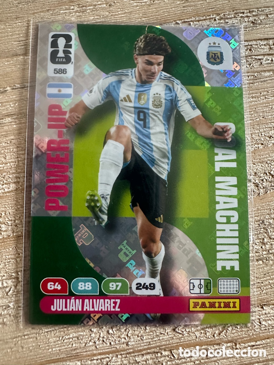 Trading cards: JULIAN ALVAREZ ARGENTINA GOAL MACHINE 586 ADRENALYN XL WORLD CUP 2026 USA CAN MEX MUNDIAL 26 PANINI