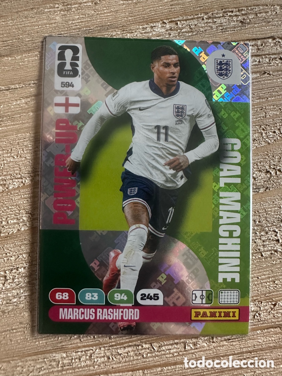 Trading cards: MARCUS RASHFORD INGLATERRA GOAL MACHINE 594 ADRENALYN WORLD CUP 2026 USA CAN MEX MUNDIAL 26 PANINI