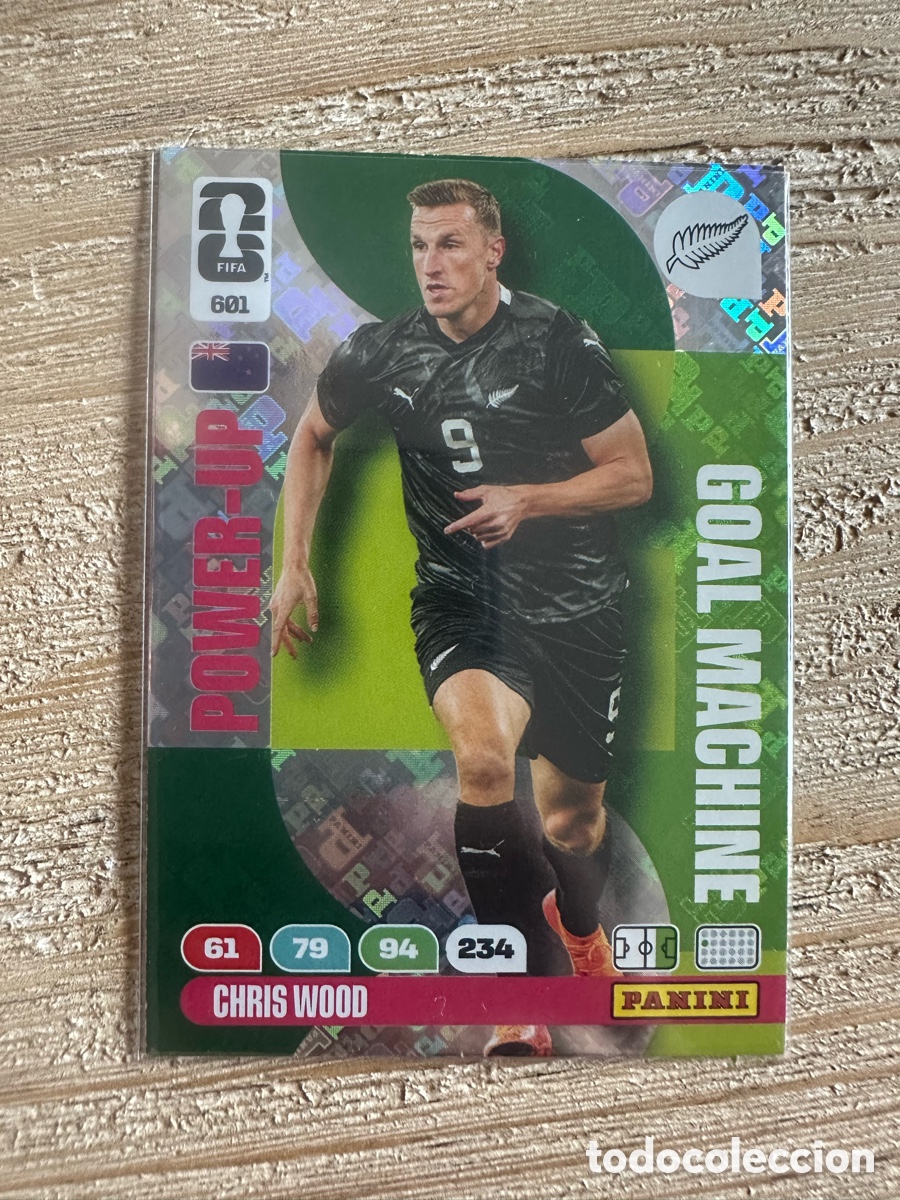 Trading cards: CHRIS WOOD NUEVA ZELANDA GOAL MACHINE 601 ADRENALYN WORLD CUP 2026 USA CAN MEX MUNDIAL 26 PANINI