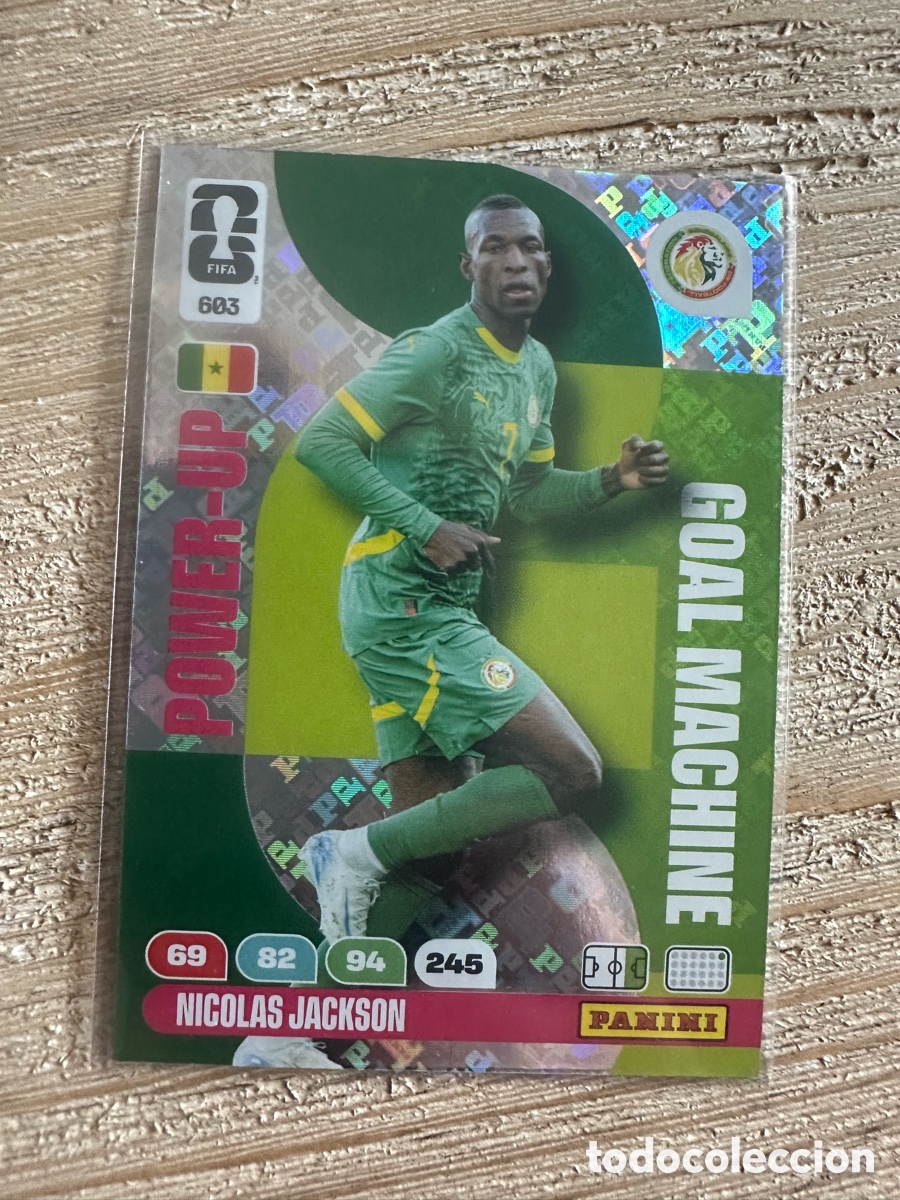 Trading cards: NICOLAS JACKSON SENEGAL GOAL MACHINE 603 ADRENALYN WORLD CUP 2026 USA CAN MEX MUNDIAL 26 PANINI