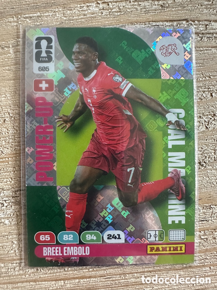 Trading cards: BREEL EMBOLO SUIZA GOAL MACHINE 605 ADRENALYN WORLD CUP 2026 USA CAN MEX MUNDIAL 26 PANINI