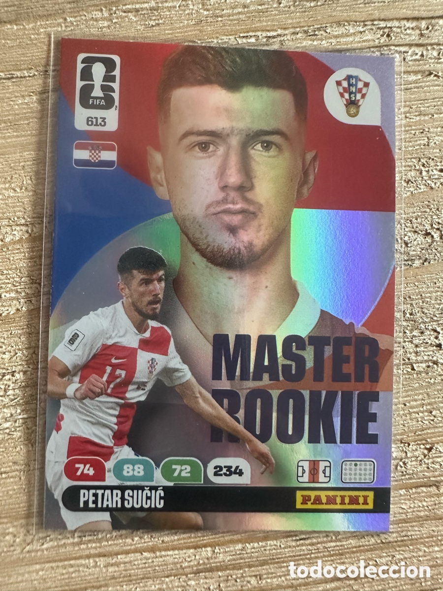Trading cards: PETAR SUCIC CROACIA MASTER ROOKIE 613 ADRENALYN WORLD CUP 2026 USA CAN MEX MUNDIAL 26 PANINI