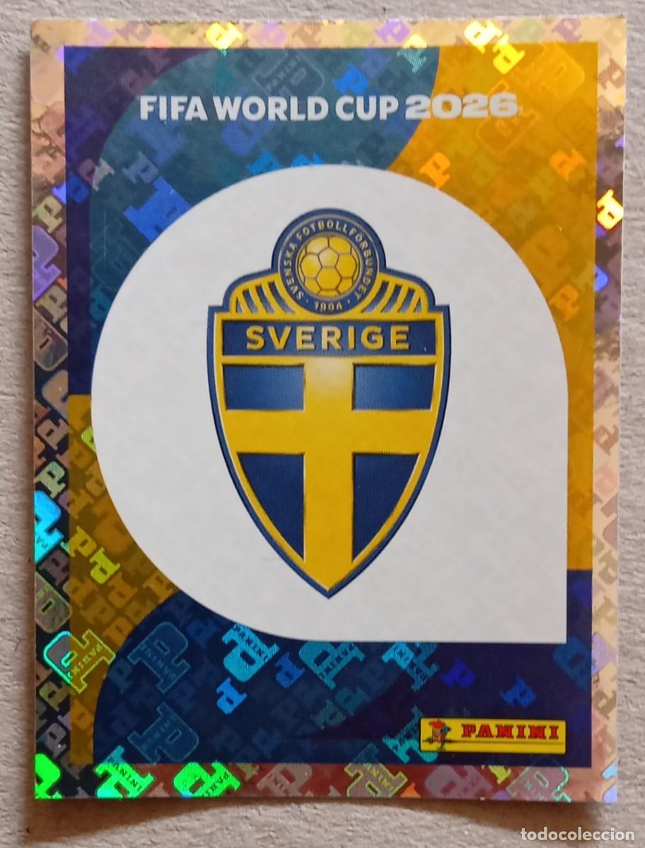 Trading cards: Figurina Panini 2026 Cromo World Cup Usa Mundial 2026 scudetto escudo badge Sweden n SWE 1