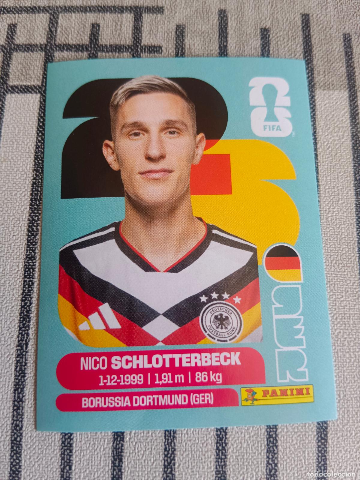 Trading cards: MUNDIAL 2026 ESTADOS UNIDOS USA MEXICO MEJICO CANADA GER 5 GER5 NICO SCHLOTTERBECK ALEMANIA FIFA