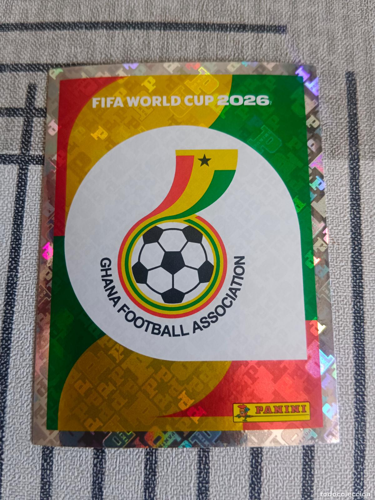 Trading cards: MUNDIAL 2026 ESTADOS UNIDOS USA MEXICO MEJICO CANADA GHA 1 GHA1 ESCUDO GHANA FIFA