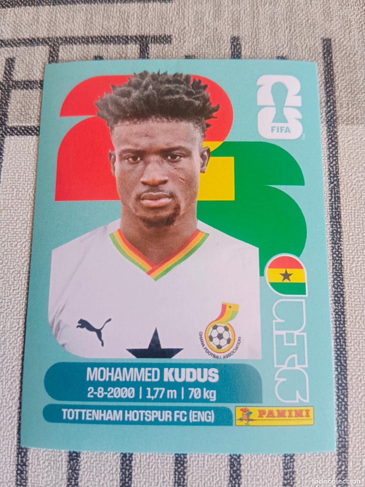 Trading cards: MUNDIAL 2026 ESTADOS UNIDOS USA MEXICO MEJICO CANADA GHA 14 GHA14 MOHAMMED KUDUS GHANA FIFA