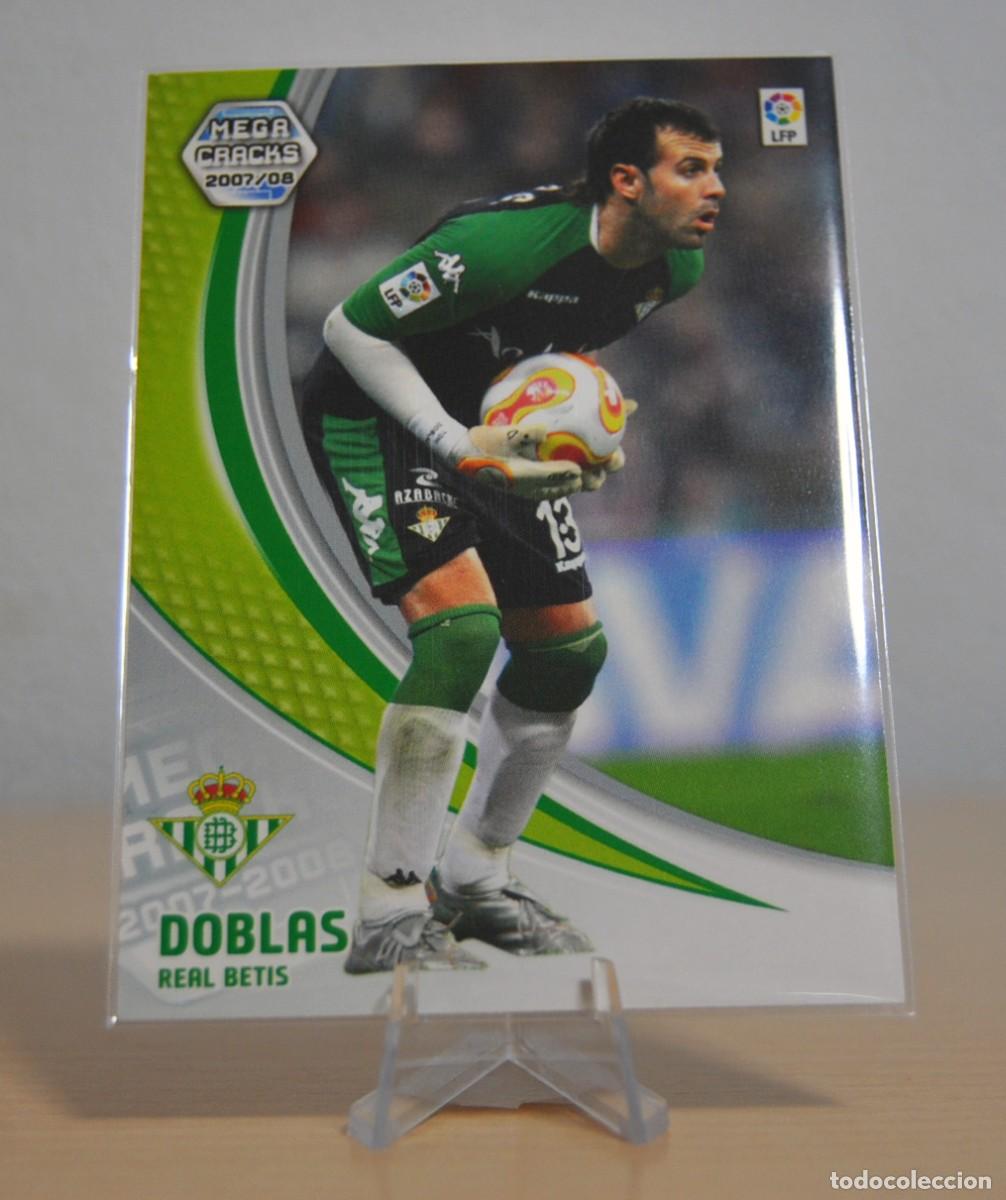 Trading cards: Doblas, n&ordm;74 (Betis). Colecci&oacute;n Cromos MegaCracks 2007-2008. Panini.