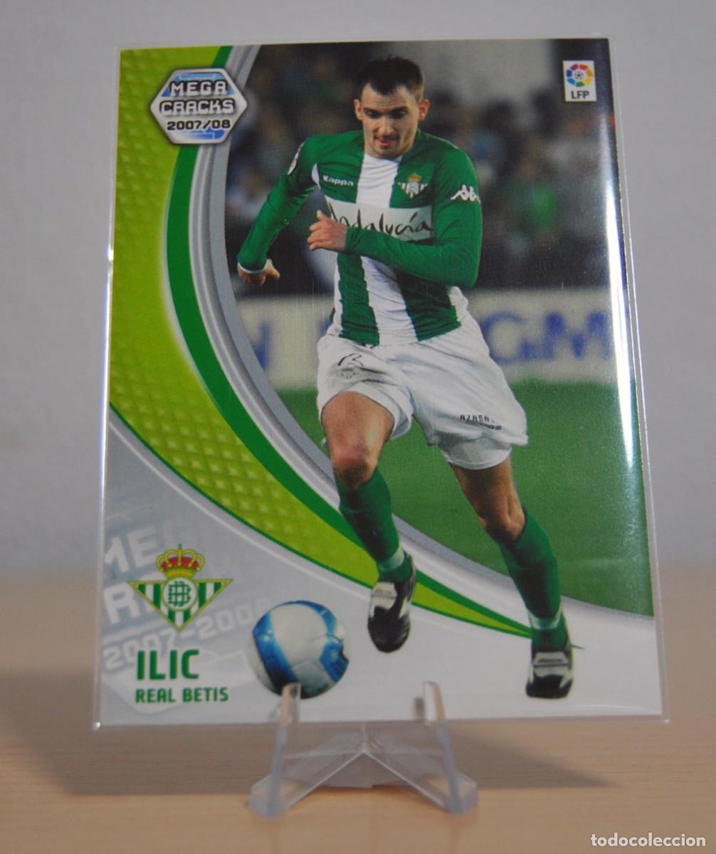 Trading cards: Ilic, n&ordm;75 (Betis). Colecci&oacute;n Cromos MegaCracks 2007-2008. Panini.