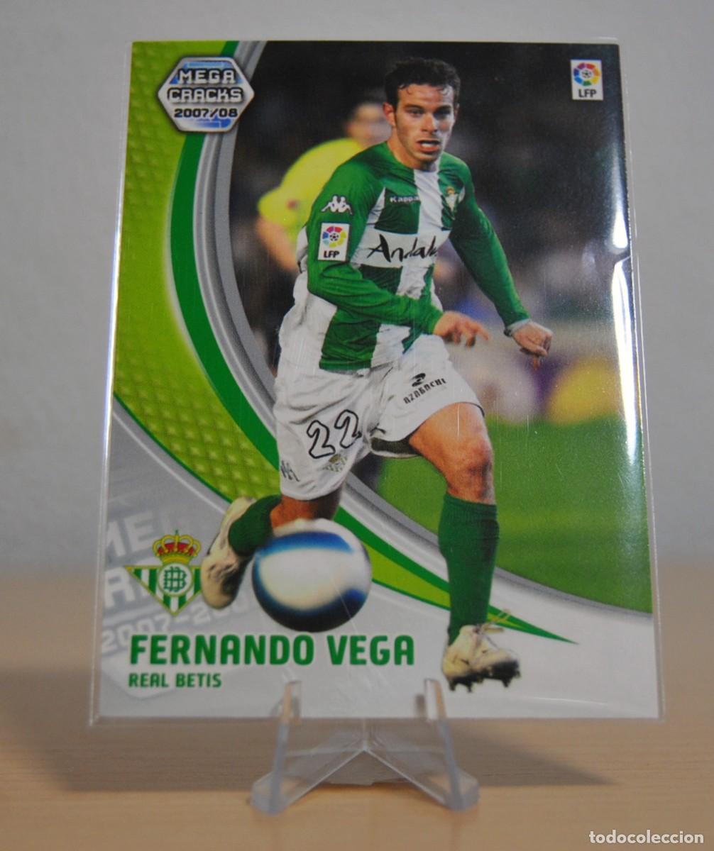 Trading cards: Fernando Vega, n&ordm;79 (Betis). Colecci&oacute;n Cromos MegaCracks 2007-2008. Panini.