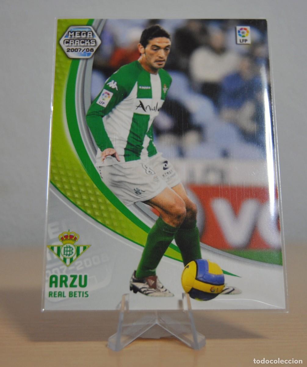 Trading cards: Arzu, n&ordm;80 (Betis). Colecci&oacute;n Cromos MegaCracks 2007-2008. Panini.