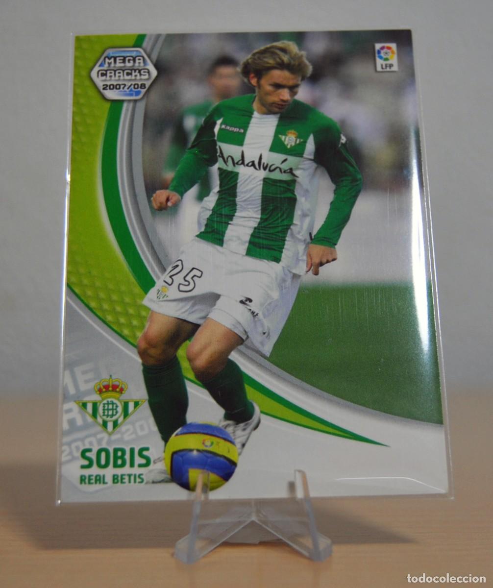 Trading cards: Sobis, n&ordm;89 (Betis). Colecci&oacute;n Cromos MegaCracks 2007-2008. Panini.