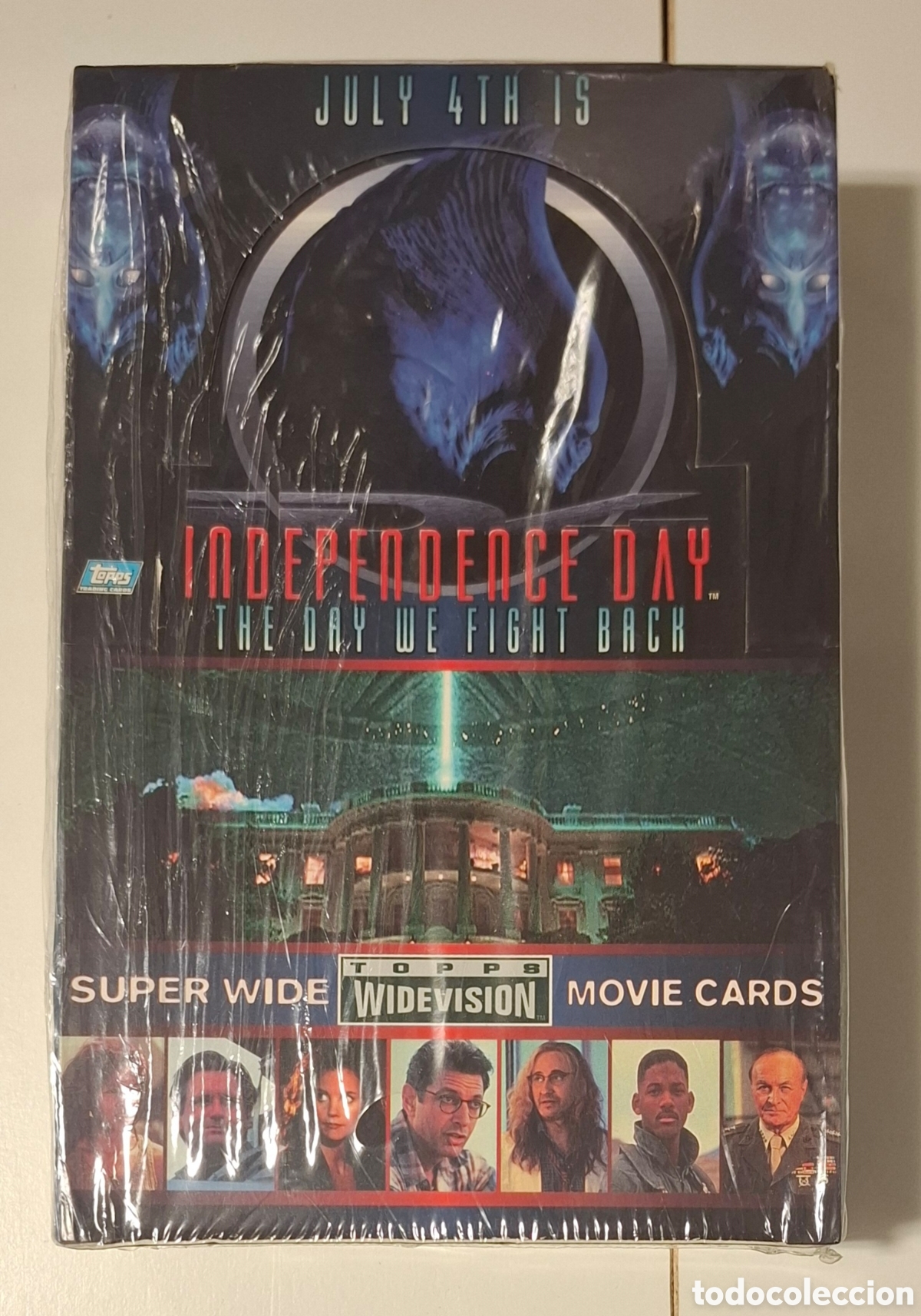 Trading cards: Independence Day trading cards caja sellada sobres
