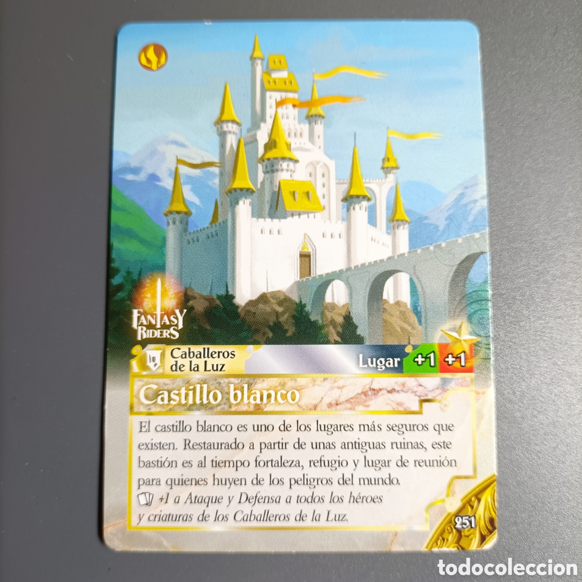 Trading cards: CARTA COLECCI&Oacute;N. FANTASY RIDERS 2018. №251 CASTILLO BLANCO