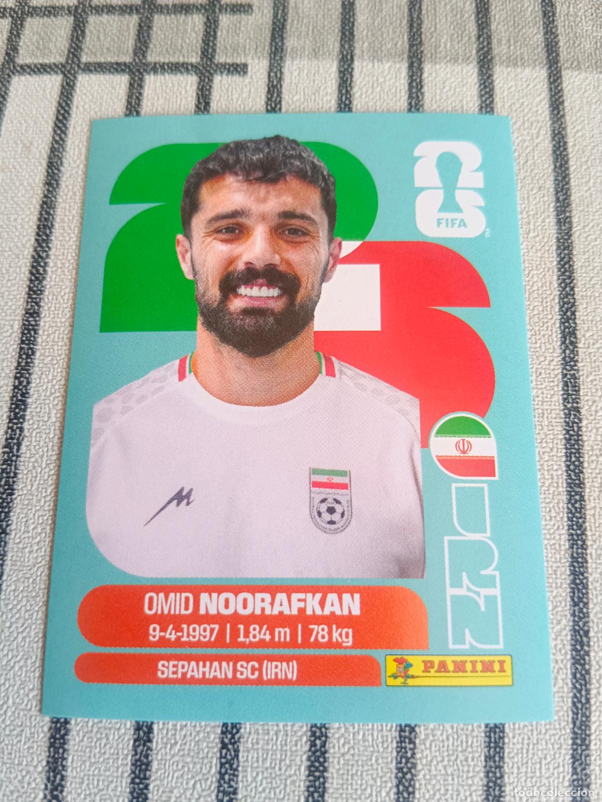 Trading cards: MUNDIAL 2026 ESTADOS UNIDOS USA MEXICO MEJICO CANADA IRN 14 IRN14 OMID NOORAFKAN IRAN FIFA