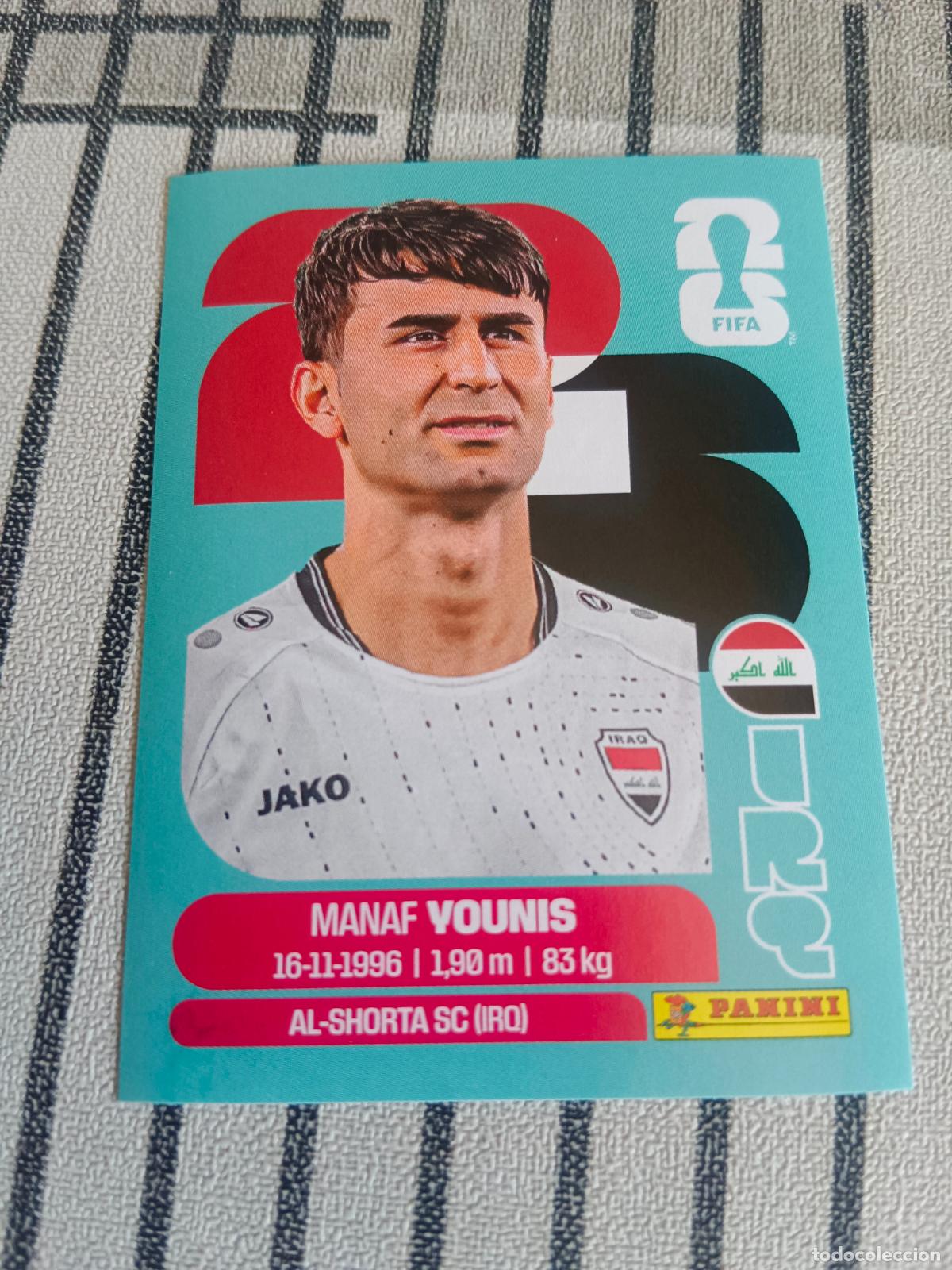Trading cards: MUNDIAL 2026 ESTADOS UNIDOS USA MEXICO MEJICO CANADA IRQ 8 IRQ8 MANAF YOUNIS IRAQ FIFA