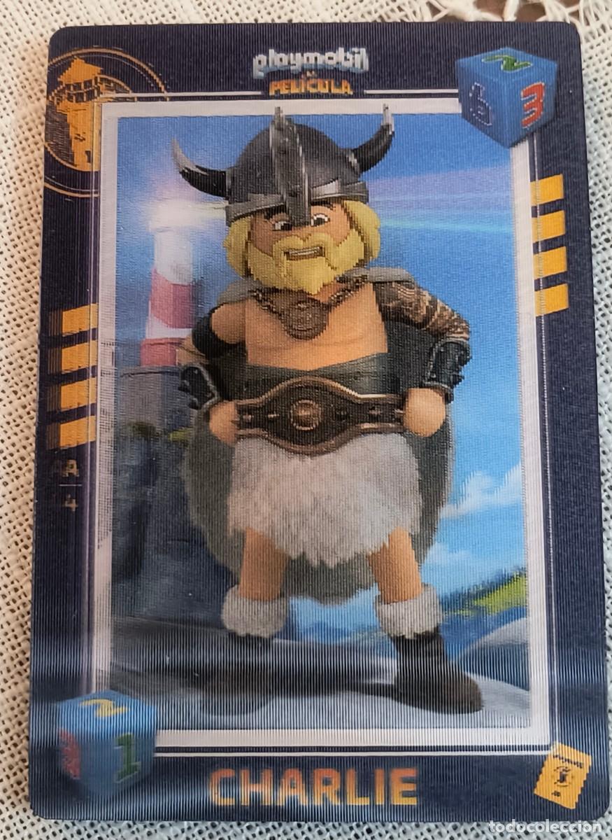 Trading cards: CARTA 3D | CHARLIE / PLAYMOBIL LA PEL&Iacute;CULA