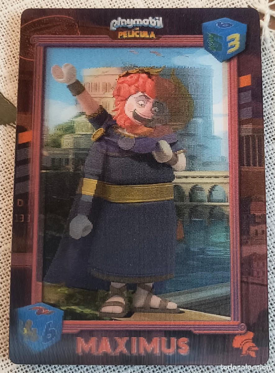 Trading cards: CARTA 3D | MAXIMUS / PLAYMOBIL LA PEL&Iacute;CULA