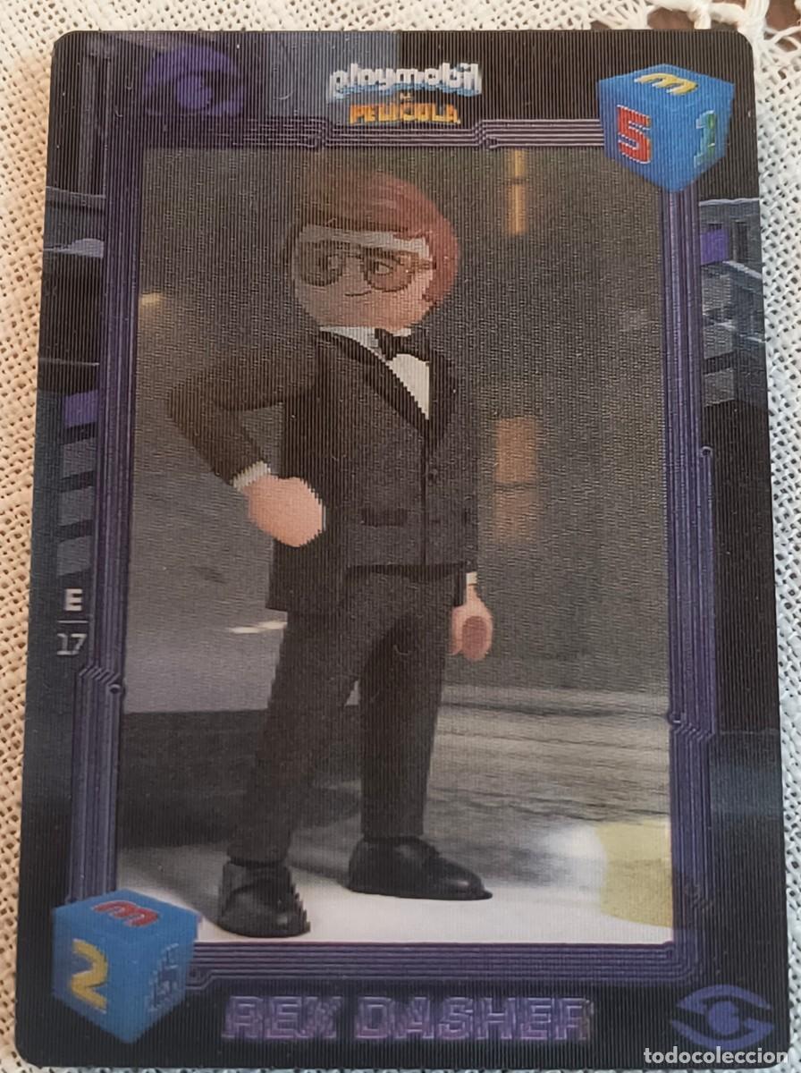 Trading cards: CARTA 3D | REX DABHER / PLAYMOBIL LA PEL&Iacute;CULA