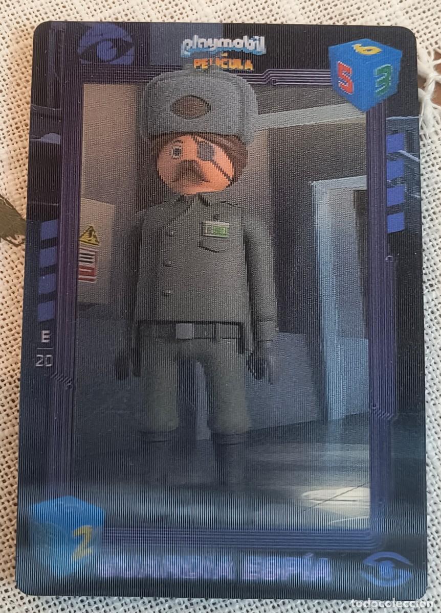 Trading cards: CARTA 3D | GUARDIA ESP&Iacute;A / PLAYMOBIL LA PEL&Iacute;CULA