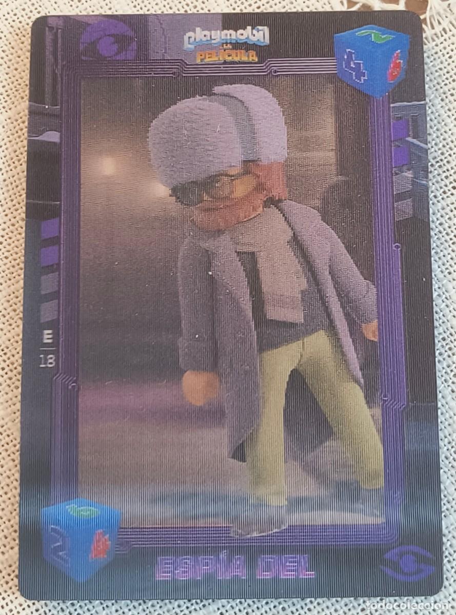 Trading cards: CARTA 3D | ESP&Iacute;A DEL / PLAYMOBIL LA PEL&Iacute;CULA