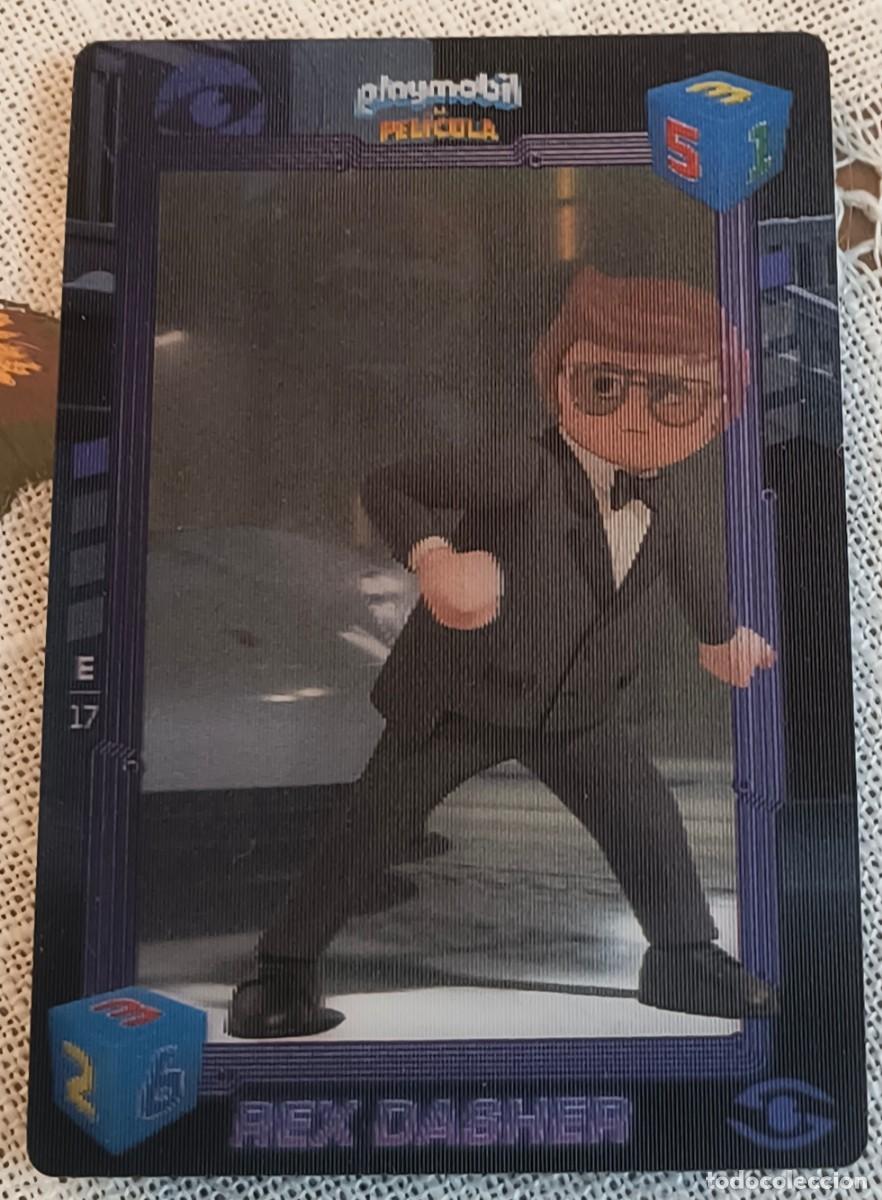 Trading cards: CARTA 3D | REX DABHER. / PLAYMOBIL LA PEL&Iacute;CULA
